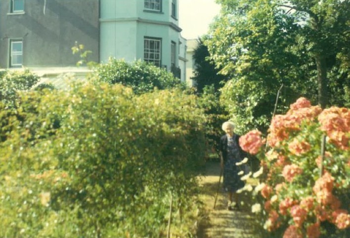 Grandma with Roses
